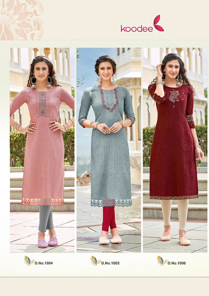 Koodee Juhi Vol 1 Fancy Wholesale Designer Kurtis Catalog